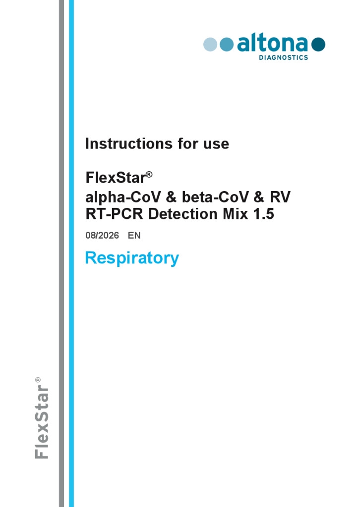 FlexStar alpha-CoV & beta-CoV & RV RT-PCR Detection Mix 1.5 RUO — altona Diagnostics GmbH product image