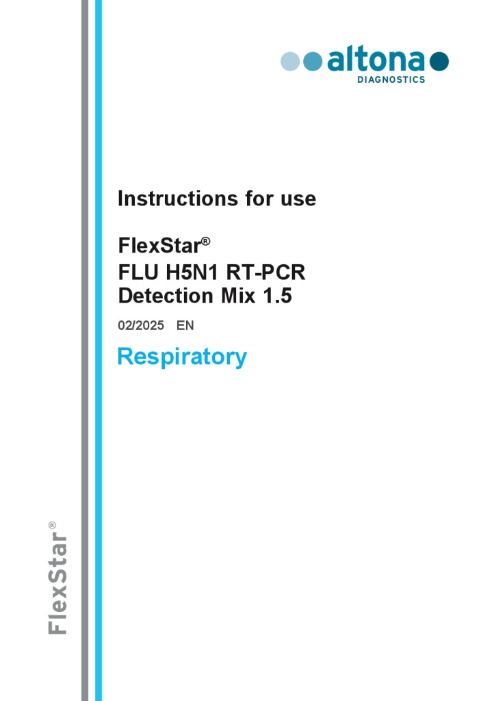 FlexStar FLU H5N1 RT-PCR Detection Mix 1.5 RUO — altona Diagnostics GmbH product image
