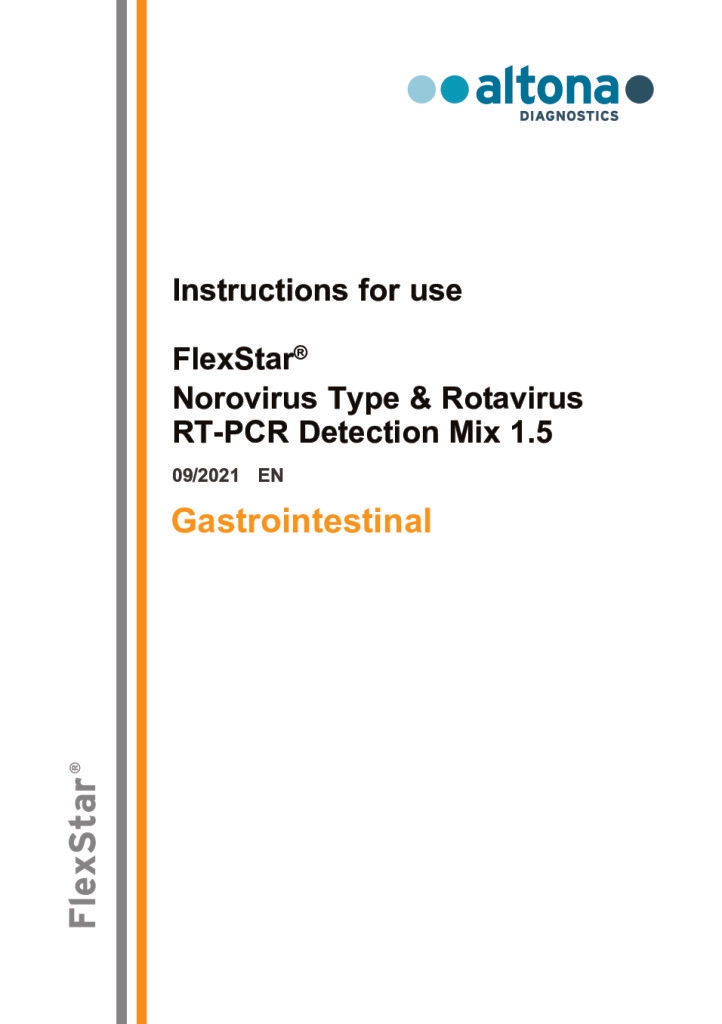 FlexStar Norovirus Type & Rotavirus RT-PCR Detection Mix 1.5 RUO — altona Diagnostics GmbH product image