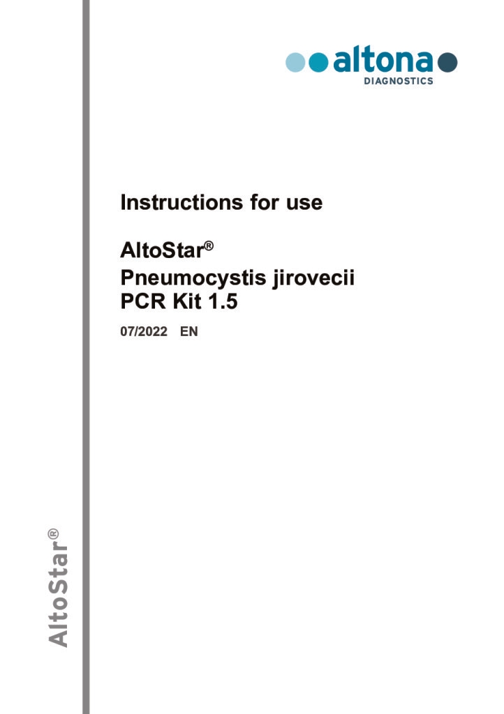 AltoStar Pneumocystis jirovecii PCR Kit 1.5 RUO — altona Diagnostics GmbH product image