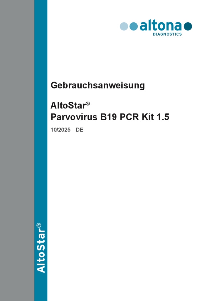 AltoStar Parvovirus B19 PCR Kit 1.5 — altona Diagnostics GmbH product image