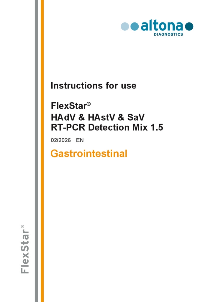 FlexStar HAdV & HAstV & SaV RT-PCR Detection Mix 1.5 RUO — altona Diagnostics GmbH product image