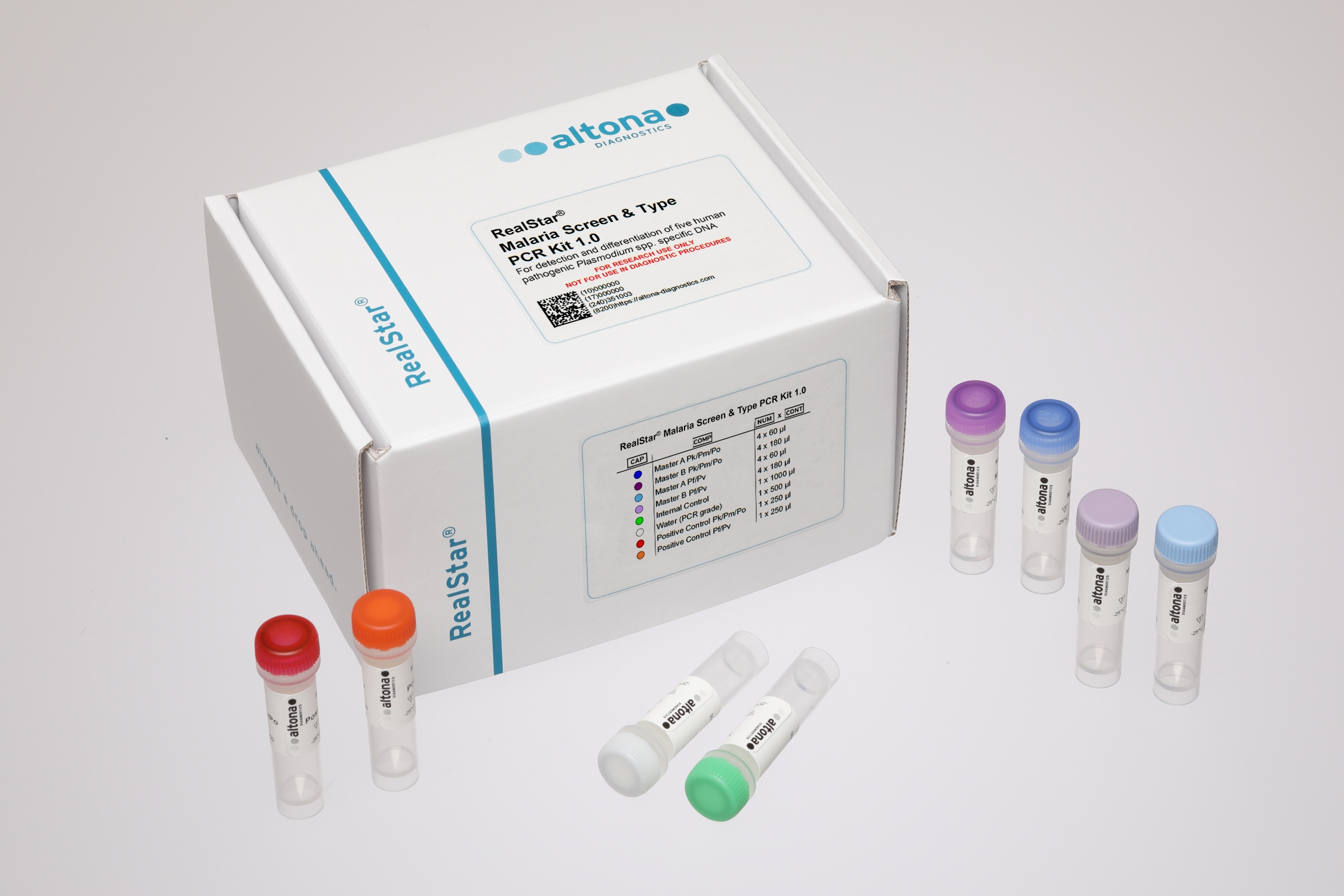 RealStar Malaria Screen & Type PCR Kit 1.0 RUO — altona Diagnostics GmbH product image