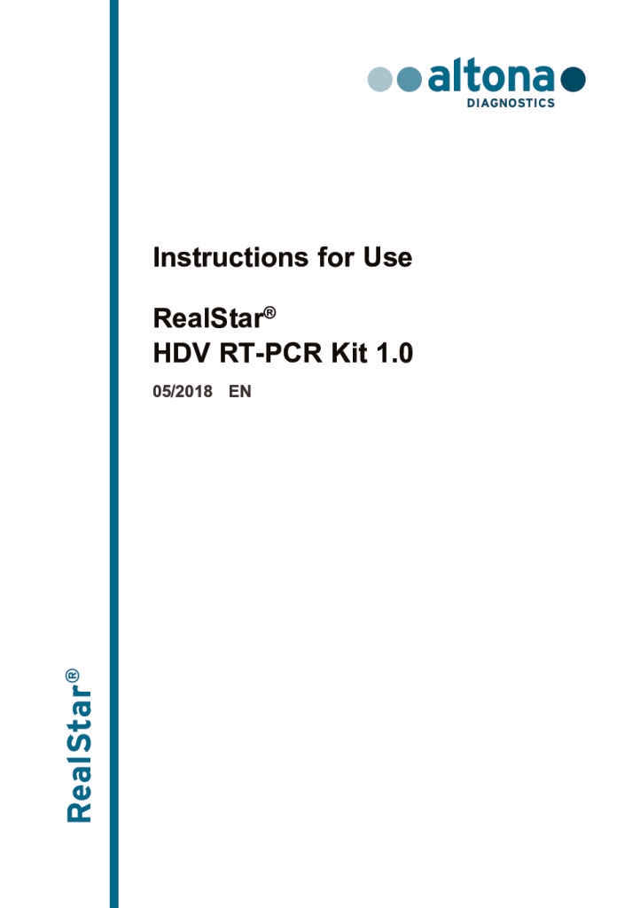 RealStar HDV RT-PCR Kit 1.0 RUO — altona Diagnostics GmbH product image