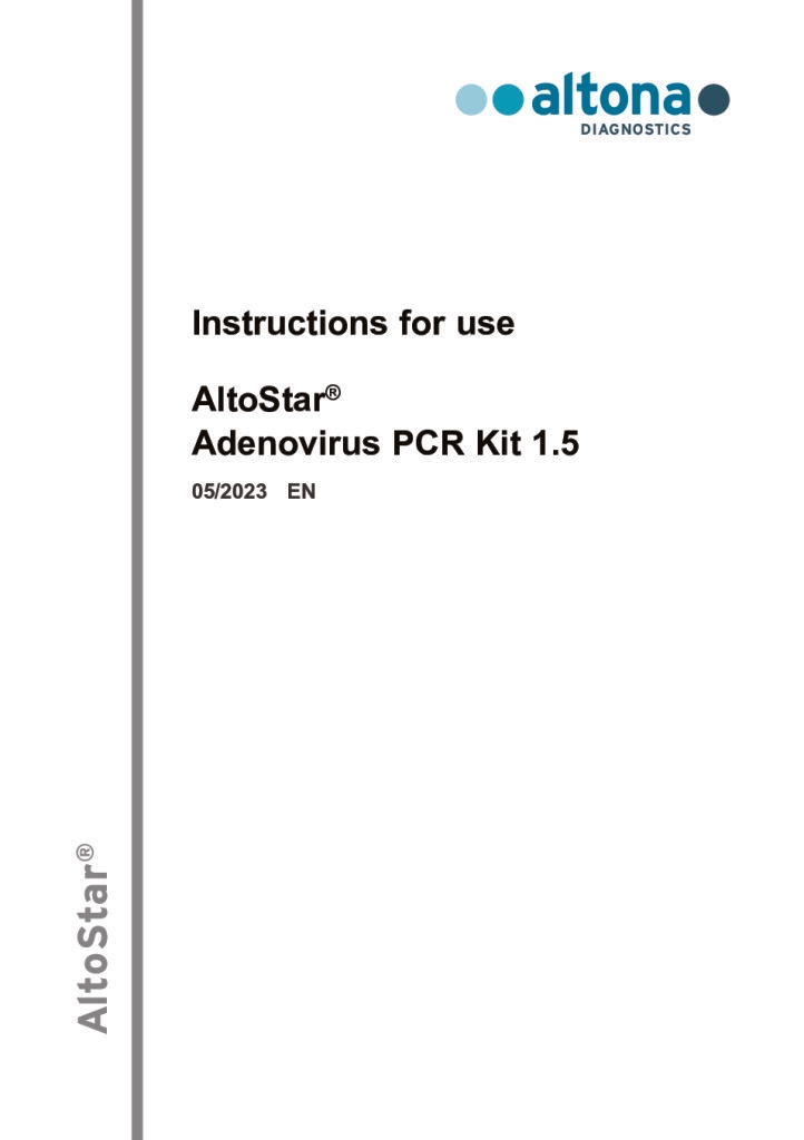 AltoStar Adenovirus PCR Kit 1.5 RUO — altona Diagnostics GmbH product image